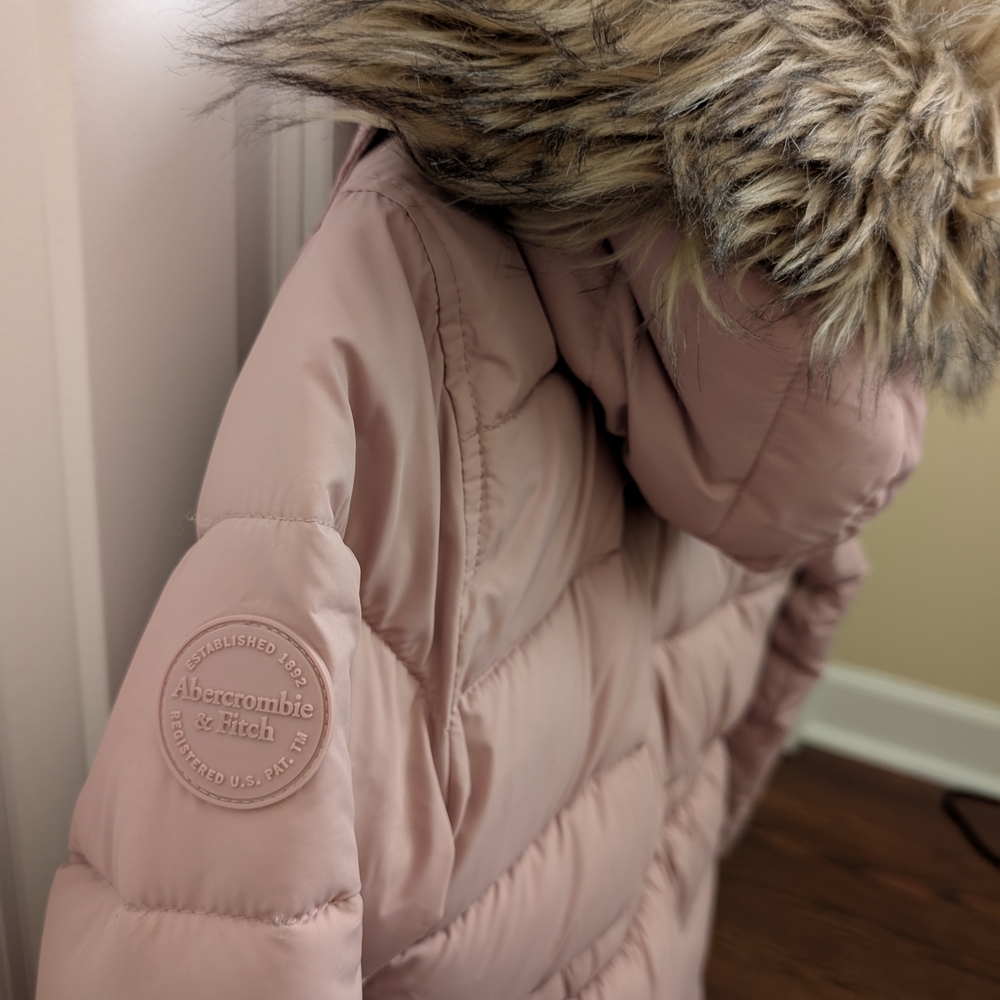 Abercrombie Kids Blush Puffer Coat - Picture 5 of 5